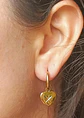 Argolla Huggies Corazón Estrella Zirconia Chapada En Oro 18k - Miniatura 9