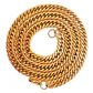 Cadena Eslabones 6mm Chapada En Oro 18k Sin genero - Miniatura 5