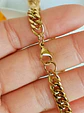 Cadena Eslabones 6mm Chapada En Oro 18k Sin genero - Miniatura 10