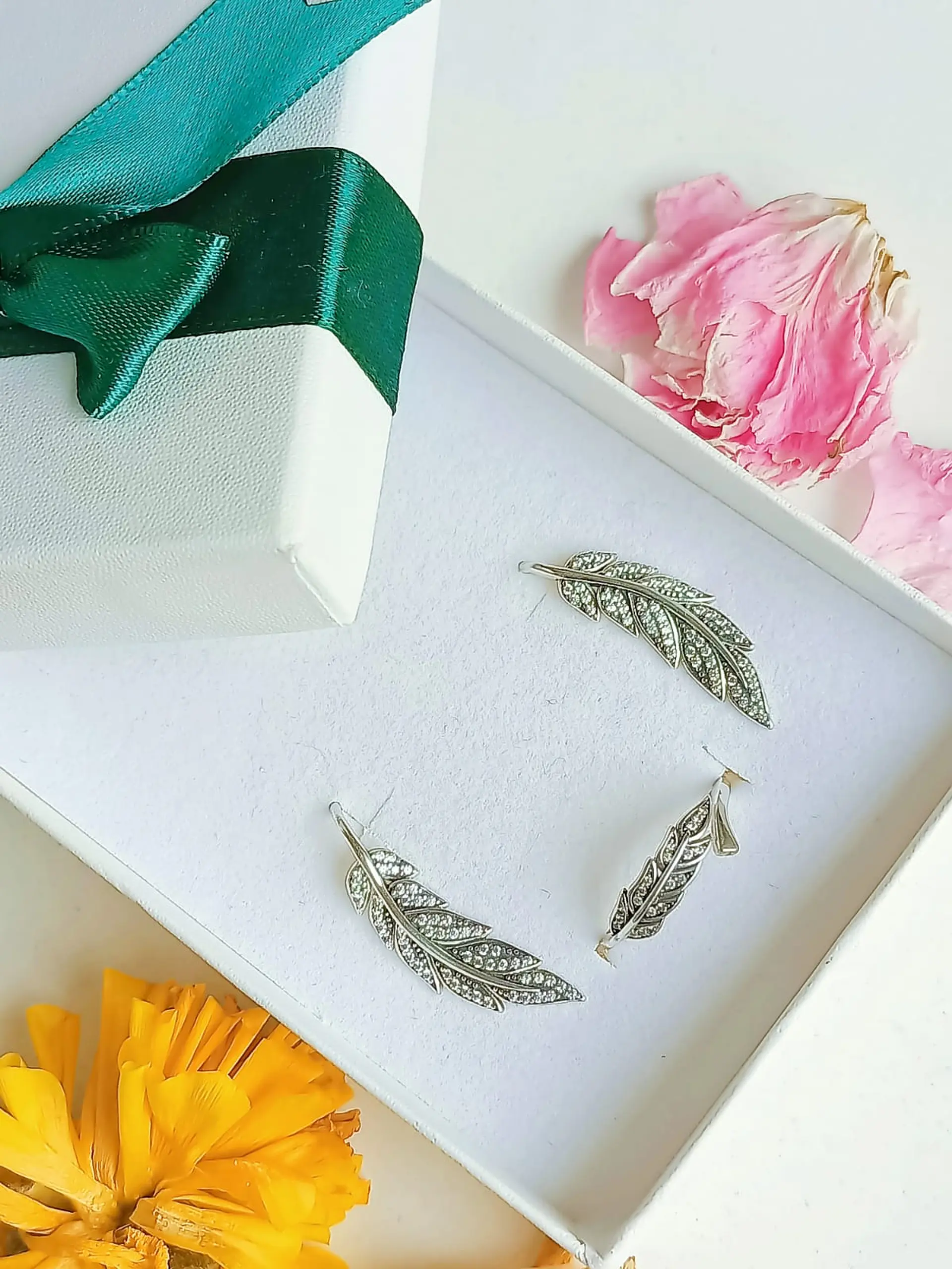 Set Aros Anillo Ajustable Alas Plata Fina 925 Zirconias Pave 2