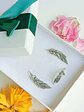 Set Aros Anillo Ajustable Alas Plata Fina 925 Zirconias Pave - Miniatura 2