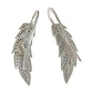 Set Aros Anillo Ajustable Alas Plata Fina 925 Zirconias Pave - Miniatura 7