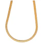 Cadena Tejido de Malla Chunky 6mm Chapada En Oro 18k - Miniatura 4