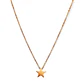 Cadena Colgante Estrella Minimalista Niña Chapada En Oro 18k - Miniatura 1