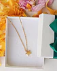 Cadena Colgante Estrella Minimalista Niña Chapada En Oro 18k - Miniatura 2