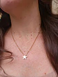 Cadena Colgante Estrella Minimalista Niña Chapada En Oro 18k - Miniatura 6