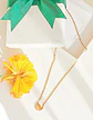 Cadena Corazon Golden Minimalista Chapada En Oro 18k - Miniatura 2