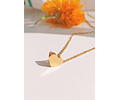 Cadena Corazon Golden Minimalista Chapada En Oro 18k