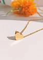 Cadena Corazon Golden Minimalista Chapada En Oro 18k - Miniatura 7