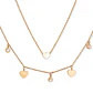 Conjunto Multicapa Colgante Corazón Chapado En Oro 18k Amor - Miniatura 1