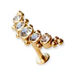 Piercing Modelo Luna Oreja Tragus Conch Labret Chapado En Oro 18k Unidad - Miniatura 16