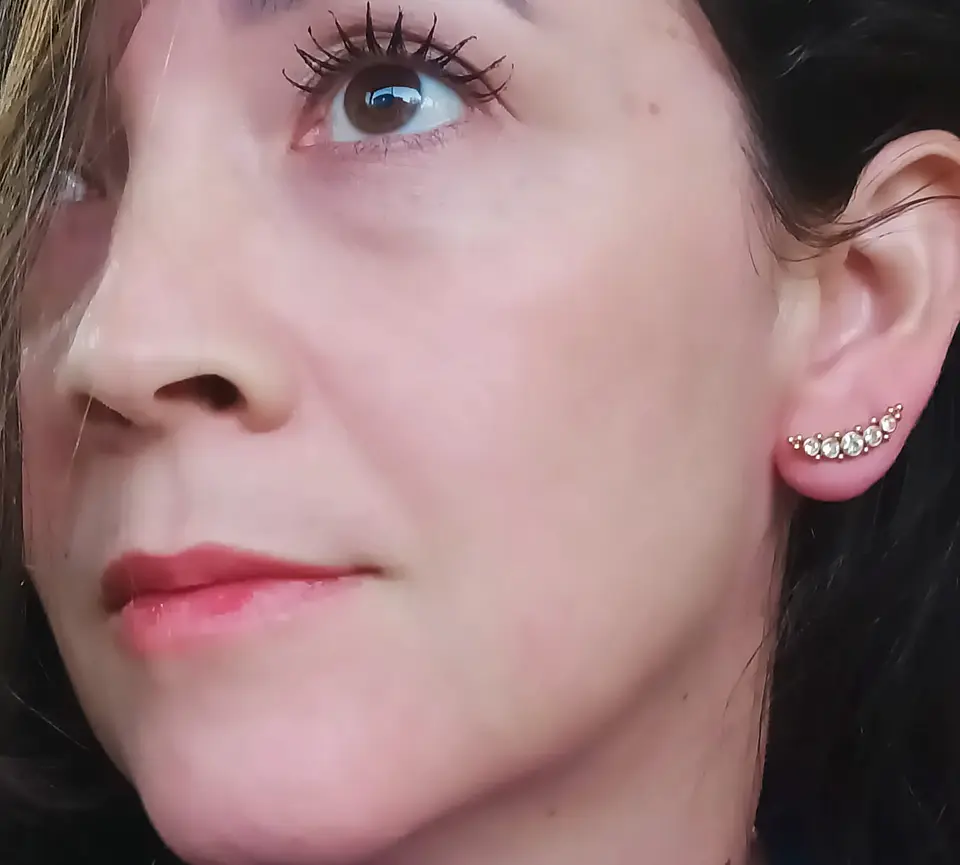 Piercing Modelo Luna Oreja Tragus Conch Labret Chapado En Oro 18k Unidad 8