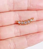 Piercing Modelo Luna Oreja Tragus Conch Labret Chapado En Oro 18k Unidad - Miniatura 13