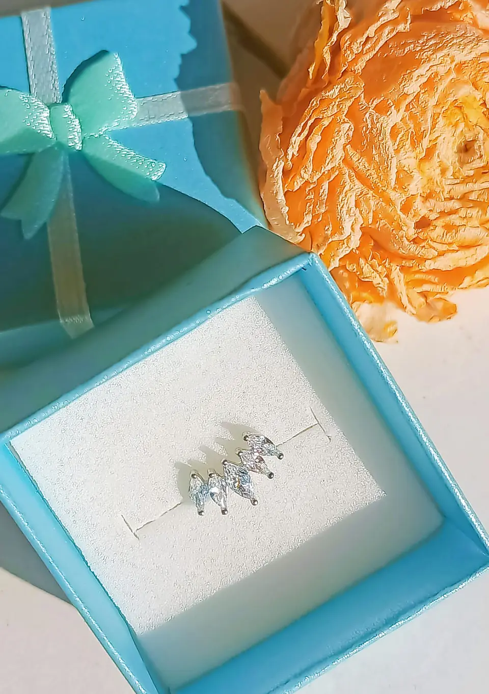 Aros Piercing Punto De Luz Helix Flat Zirconia Hipoalergenico 2