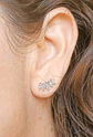 Aros Piercing Punto De Luz Helix Flat Zirconia Hipoalergenico - Miniatura 3