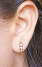 Piercing Oreja Crisalida Tragus Conch Lobulo Chapado En Oro 18k Unidad - Miniatura 8