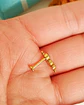 Piercing Oreja Crisalida Tragus Conch Lobulo Chapado En Oro 18k Unidad - Miniatura 6