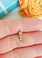 Piercing Oreja Crisalida Tragus Conch Lobulo Chapado En Oro 18k Unidad - Miniatura 5