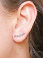 Aro Piercing Helix Flat Lóbulo Zirconia Estrellas Unidad - Miniatura 3