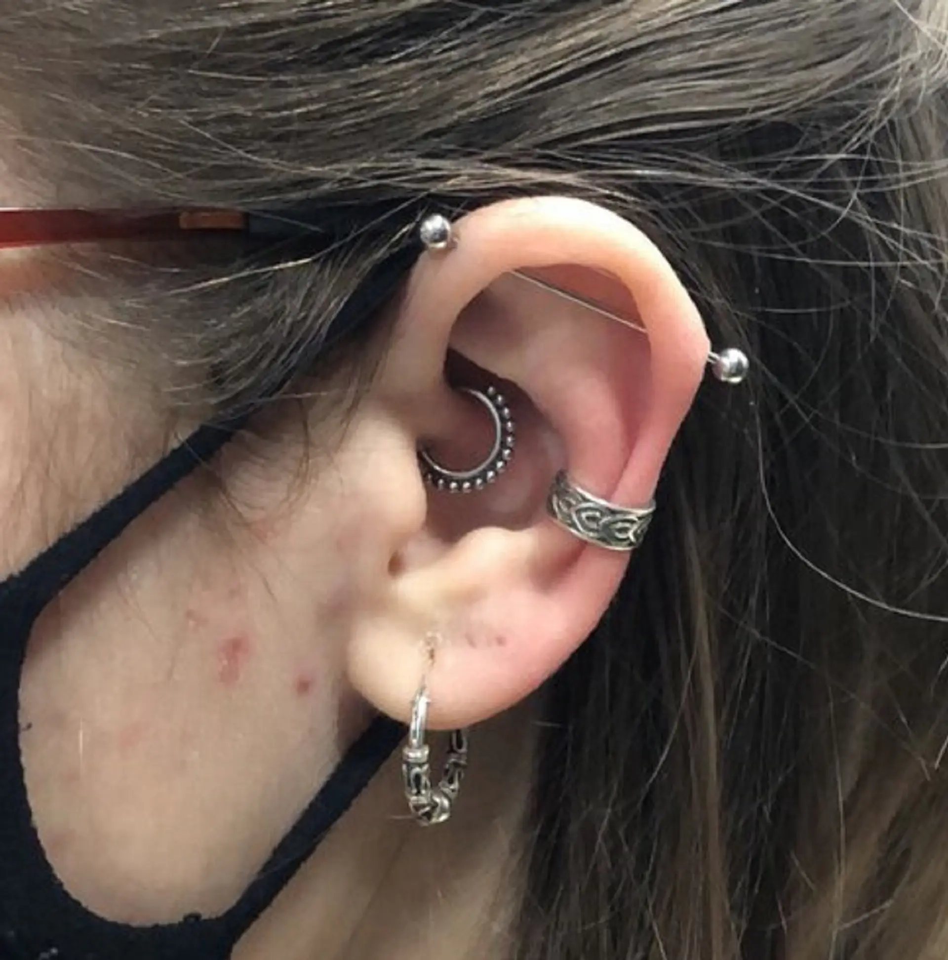 Piercing Septum Anillo Oreja Tragus Daith Esferas Tabique 7