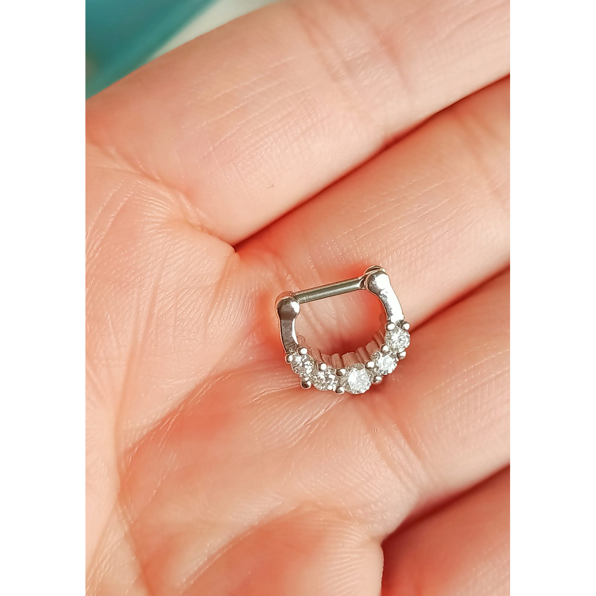 Piercing Tribale Al Setto Nasale. Clicker Per Il Setto Nasale - Foto 11