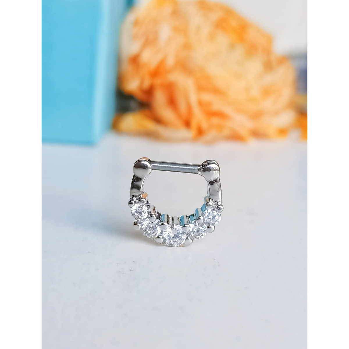 Piercing Tribale Al Setto Nasale. Clicker Per Il Setto Nasale - Foto 9