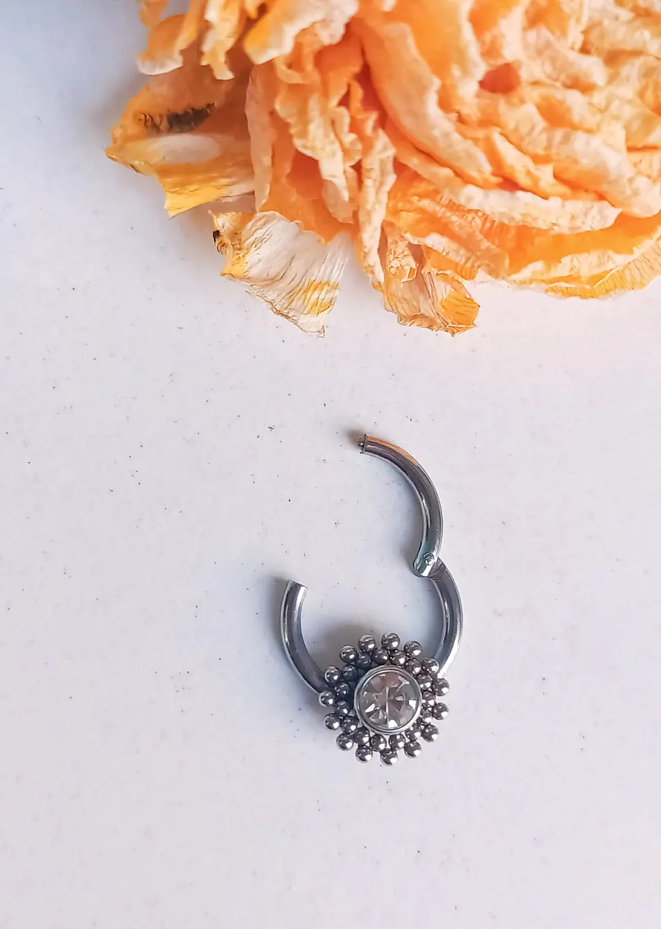 Piercing Septum Nariz Tragus Daith Zirconia Esfera Oreja 2