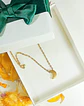 Cadena Colgante Luna Minimalista Chapada En Oro 18k - Miniatura 4