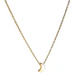Cadena Colgante Luna Minimalista Chapada En Oro 18k - Miniatura 1