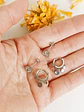 Pack De Aros Punto Luz Argollas Huggies Plata 925 Piercing - Miniatura 7