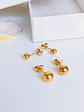 Pack De Aros Piercing Esferas 6mm + 7mm Chapadas En Oro 18k - Miniatura 7