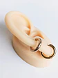 Pack 2 Par De Argollas Piercing Orejas Chapadas En Oro 18k - Miniatura 6