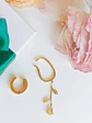 Pack De Aro Earcuff Rosa Argolla Unidad Chapadas En Oro 18k - Miniatura 2