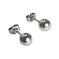 Pack De Aros Argollas Huggies Cruz Esfera Plateada Piercing - Miniatura 4