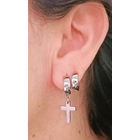 Pack De 2 Pares De Argollas Lisas Plateadas Helix Piercing 2