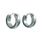 Pack De 2 Pares De Argollas Lisas Plateadas Helix Piercing - Miniatura 5