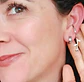 Pack Earcuff Rosa Argolla Unidad Plateada Piercing Moderno - Miniatura 6