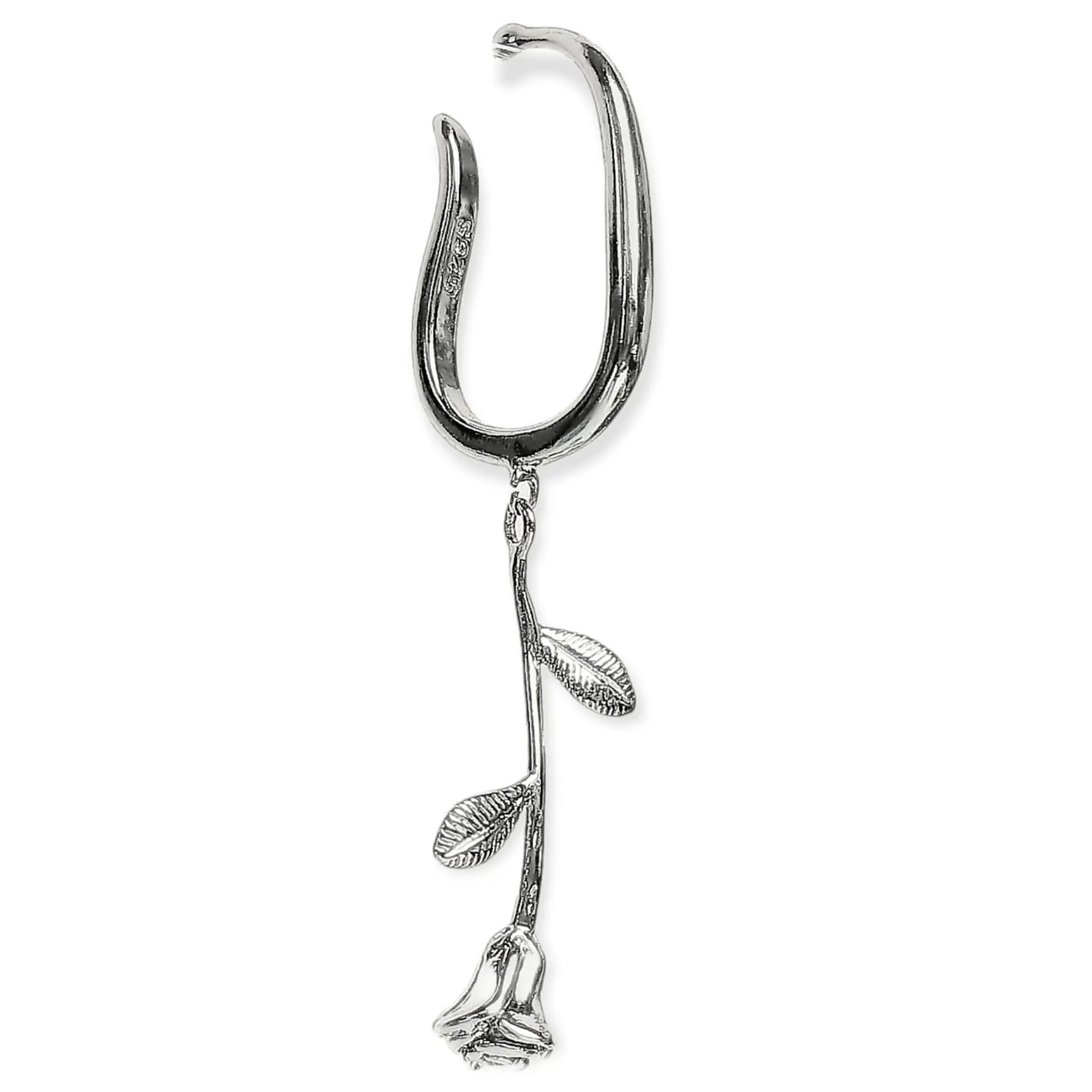 Pack Earcuff Rosa Argolla Unidad Plateada Piercing Moderno 5