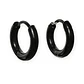 Pack De Aros Argollas Doble Uso Negras Cruz Piercing Oreja - Miniatura 8
