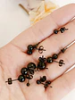 Pack 6 Par De Esferas Negras Hipoalergénica Piercing Oreja - Miniatura 3