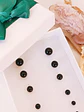 Pack 6 Par De Esferas Negras Hipoalergénica Piercing Oreja - Miniatura 5