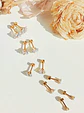 Pack De Aros Punto De Luz Chapados En Oro 18k Piercing Oreja - Miniatura 6