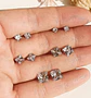Pack De Aros Punto De Luz Chapados En Oro 18k Piercing Oreja - Miniatura 5