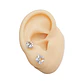 Pack De Aros Punto Luz 6mm 7mm Cuadrado Chapados En Oro 18k - Miniatura 1
