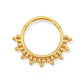 Piercing Septum 10mm F136 Titanio Chapado En Oro 18k - Miniatura 4