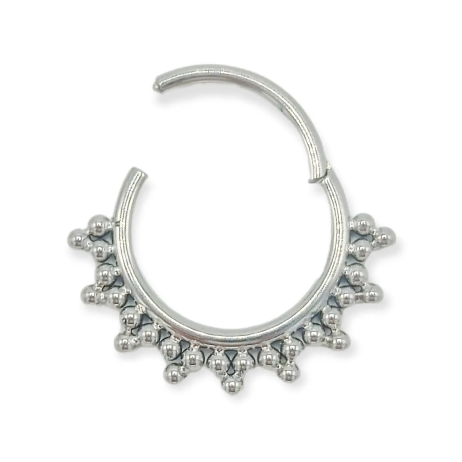 Piercing Septum 10 mm Daith Helix Tragus F136 Titanio 2