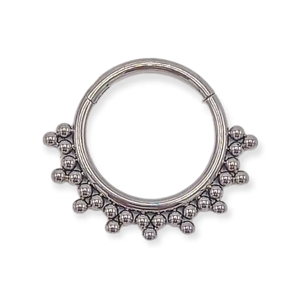 Piercing Septum 10 mm Daith Helix Tragus F136 Titanio 1