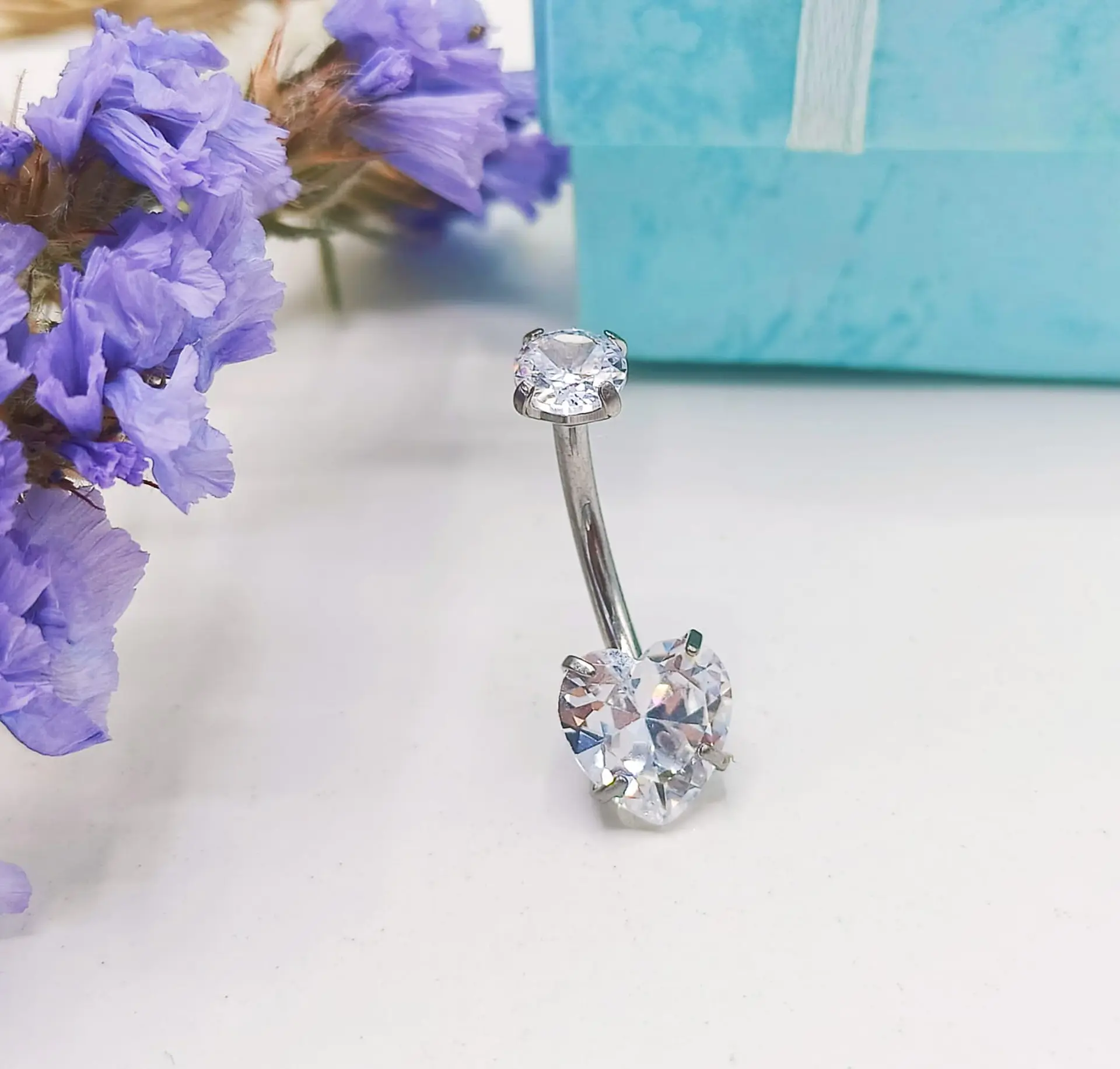 Piercing Ombligo 14g navel Titanio ASTM F136 4