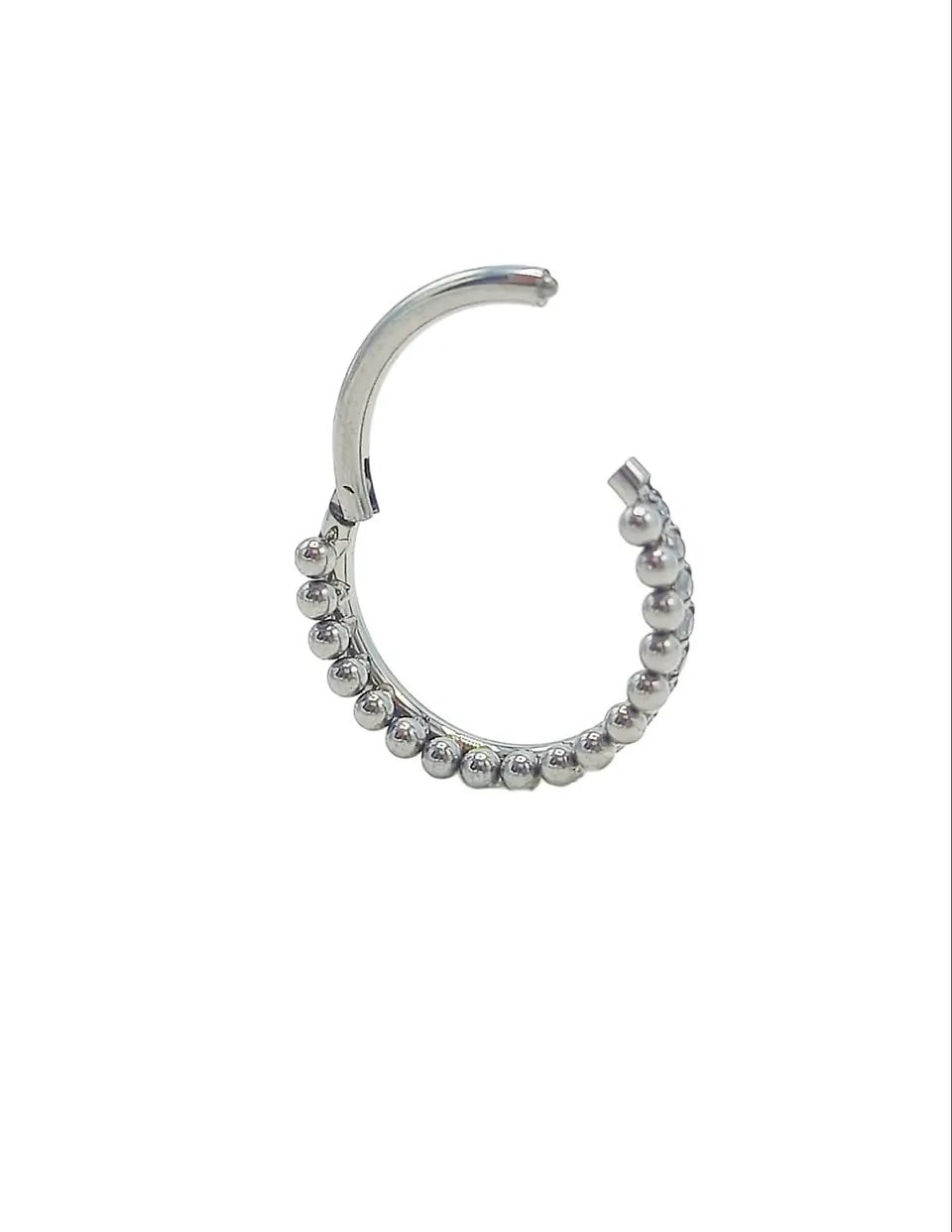 Piercing Septum Tragus Astm F136 Titanio circonios 10mm 16g 2