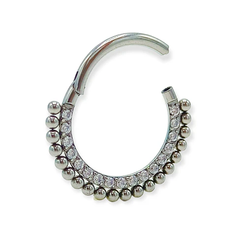 Piercing Septum Astm F136 Titanio Diadema Circonio